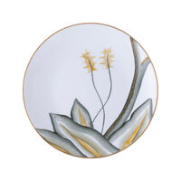 Handpainted Green Coupe Dessert Plate, small