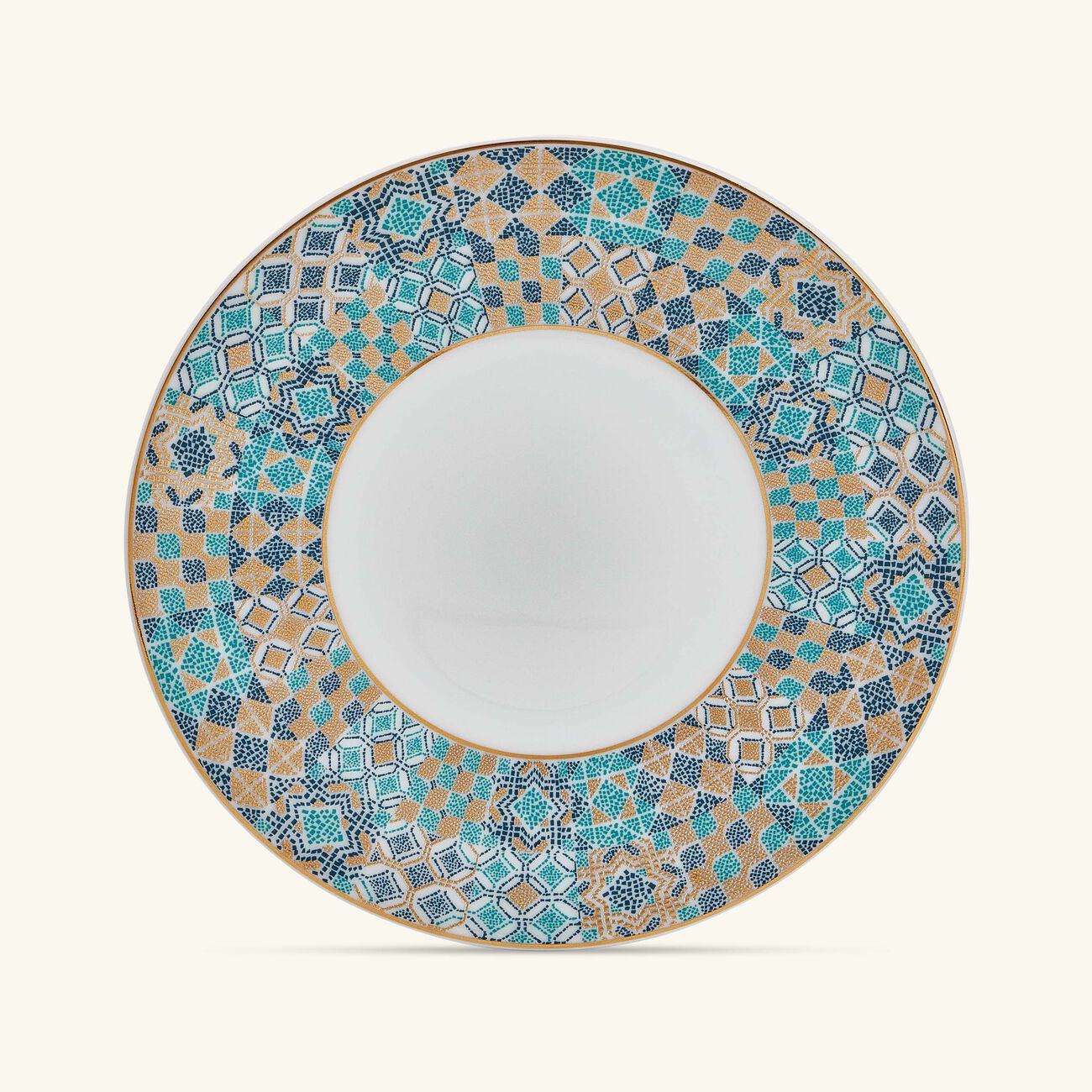 haviland portofino bread butter plate round blue 16cm