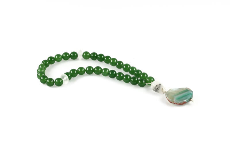 Masbaha Aventurine, Rock-Crystal, Tourmalined Quartz, Banded Agate. Masbaha Aventurine, Rock-Crystal, Tourmalined Quartz, Banded Agate., large