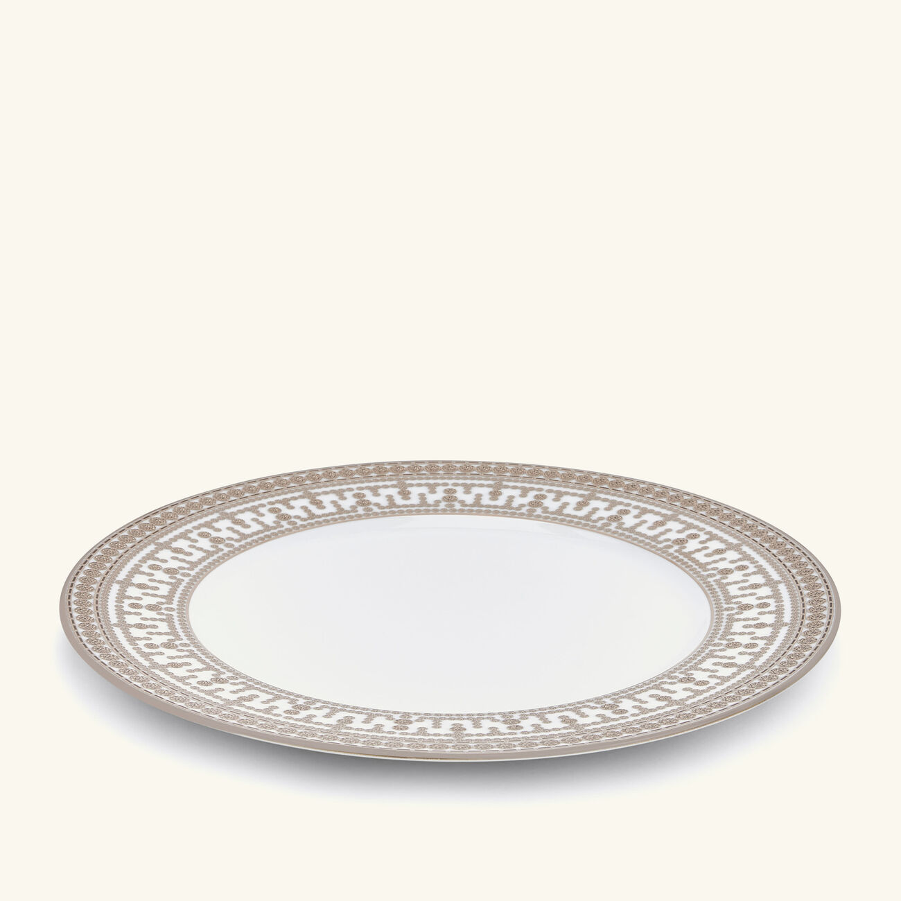 haviland tiara dinner plate round silver 28cm