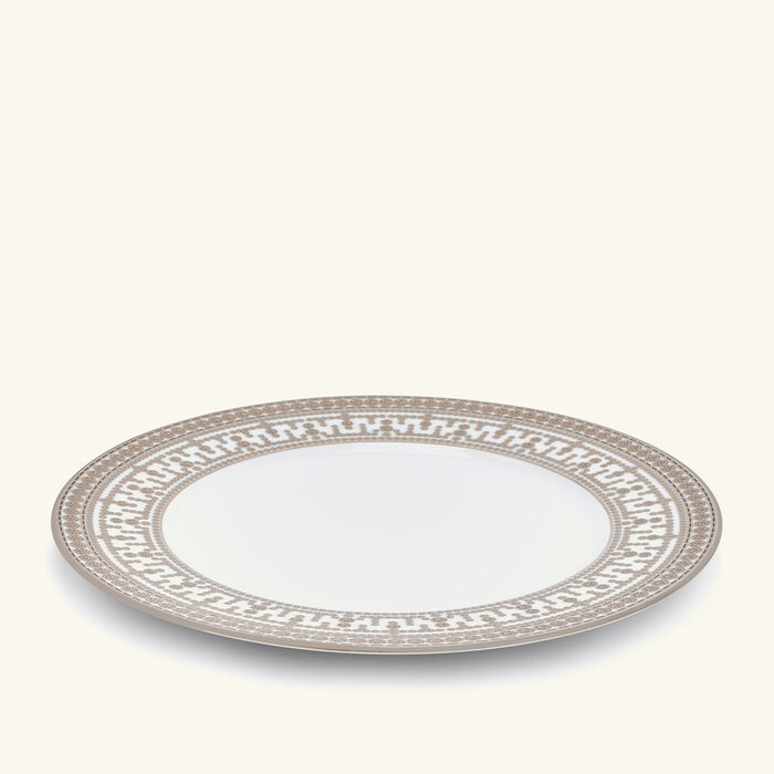 haviland tiara dinner plate round silver 28cm