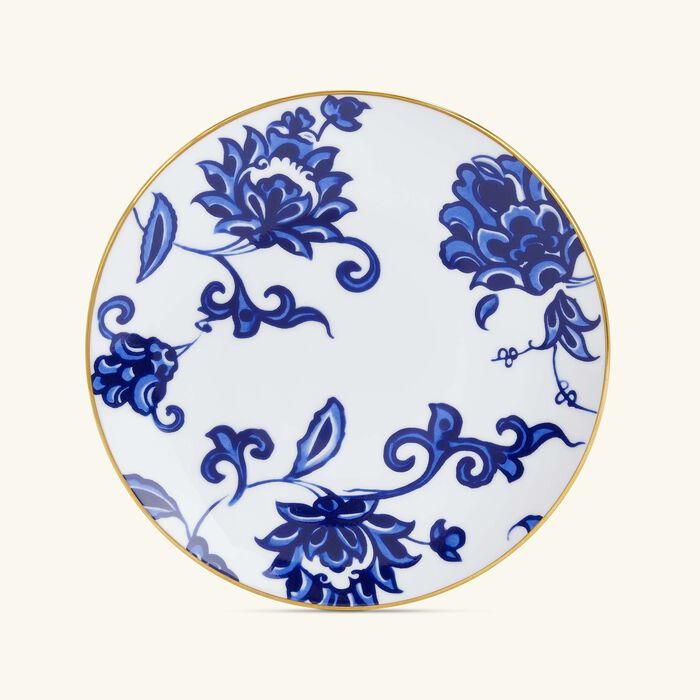 bernardaud prince bleu bread butter plate round blue 16cm