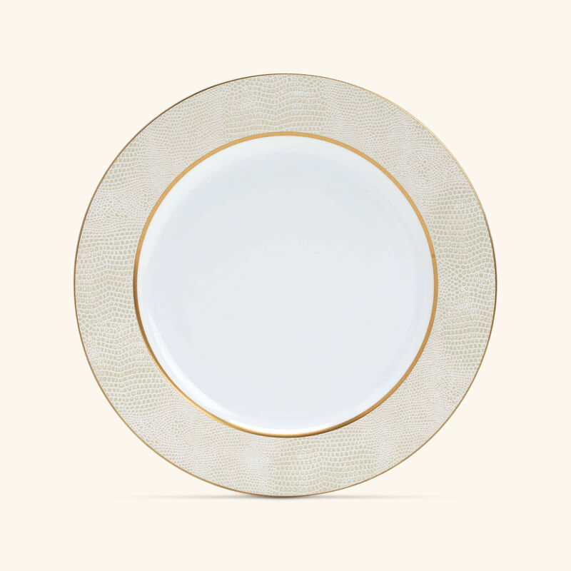 bernardaud sauvage blanc salad plate round gold 21cm