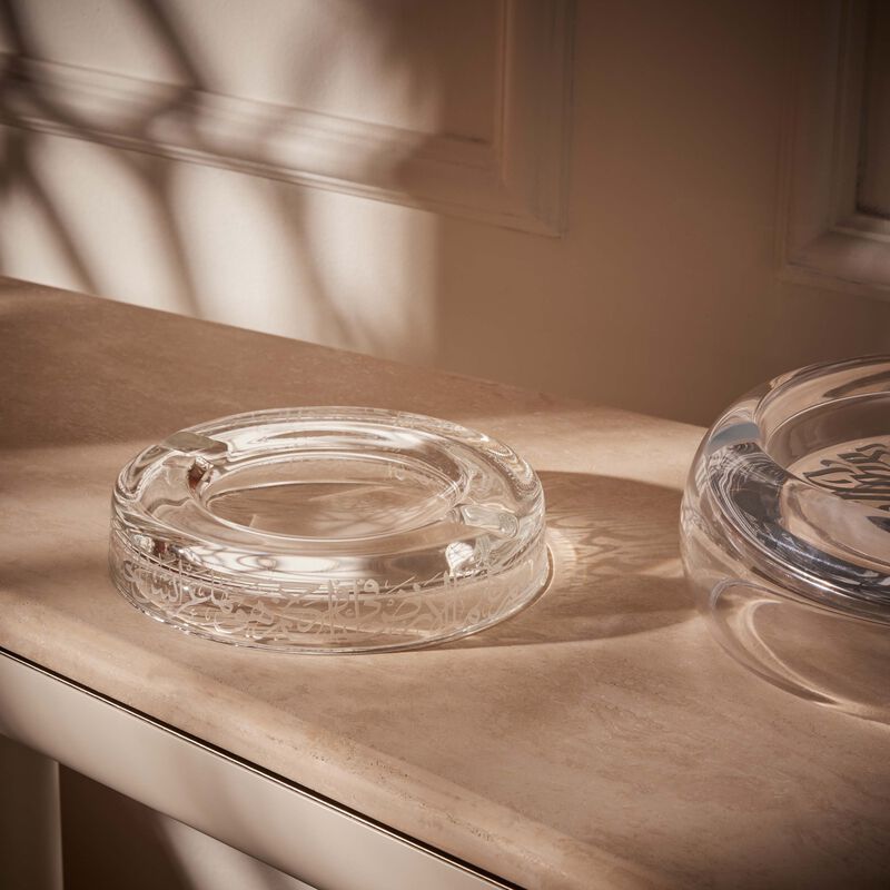 dimlaj thuluth ashtray round clear