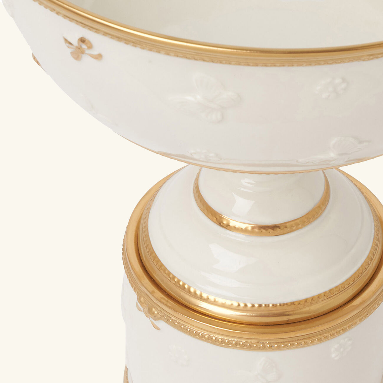 villari butterfly footed fruit bowl white