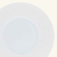 bernardaud ecume bread butter plate round white 16cm