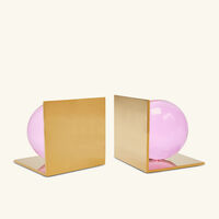 jonathan adler globo bookends pink