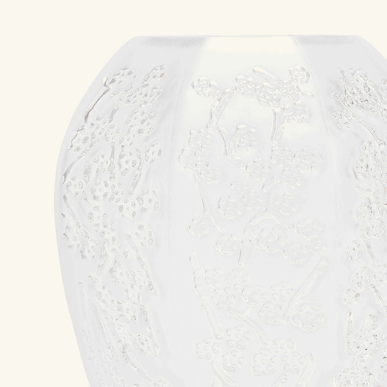 lalique sakura vase mini clear