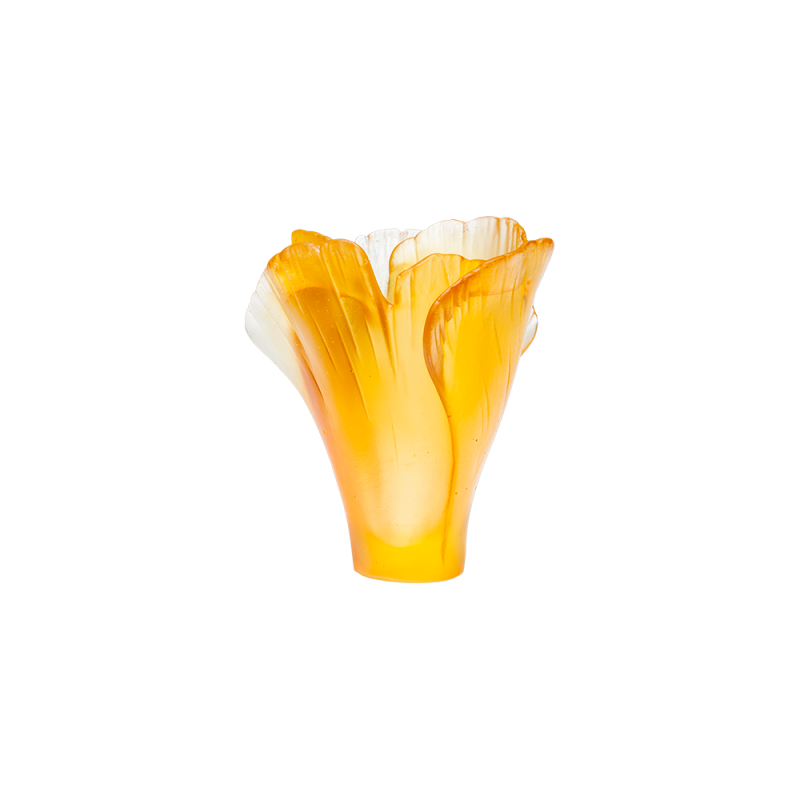 Ginkgo Vase Mini Yellow daum ginkgo vase mini yellow