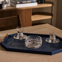 دملاج منفضة حياة شفافة بتصميم مستدير