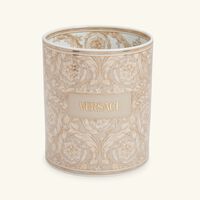 versace barocco beige vase round small