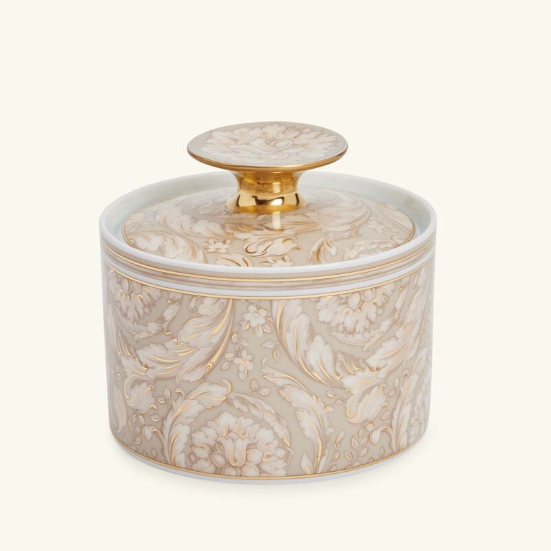 Barocco Beige Sugar Bowl versace barocco beige sugar bowl