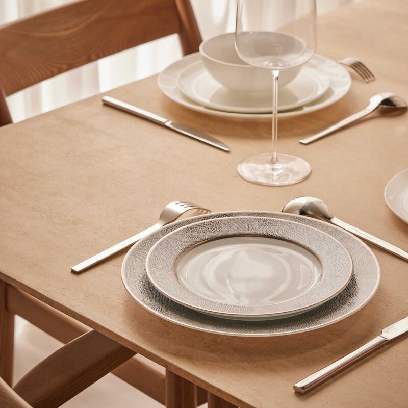 Sauvage Dinner Plate Round Grey 26cm bernardaud sauvage dinner plate round grey 26cm