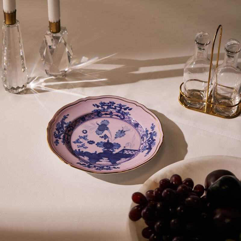 ginori 1735 antico doccia dessert plate round pink 21cm