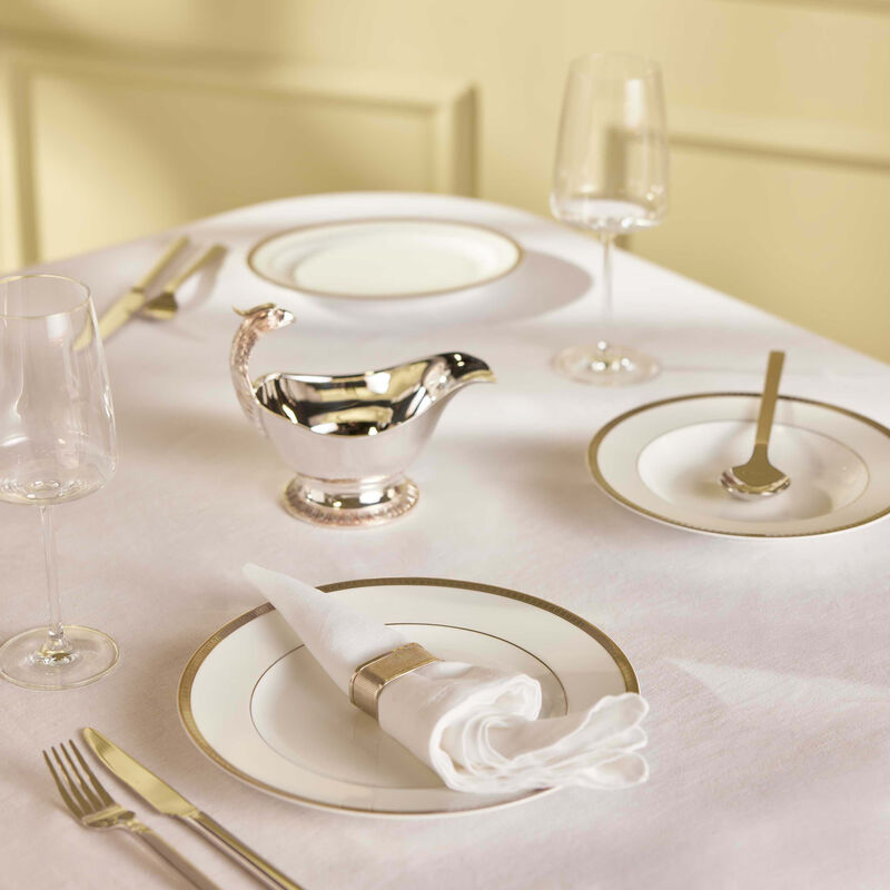 Malmaison Dinner Plate Round Silver 26cm christofle malmaison dinner plate round silver 26cm