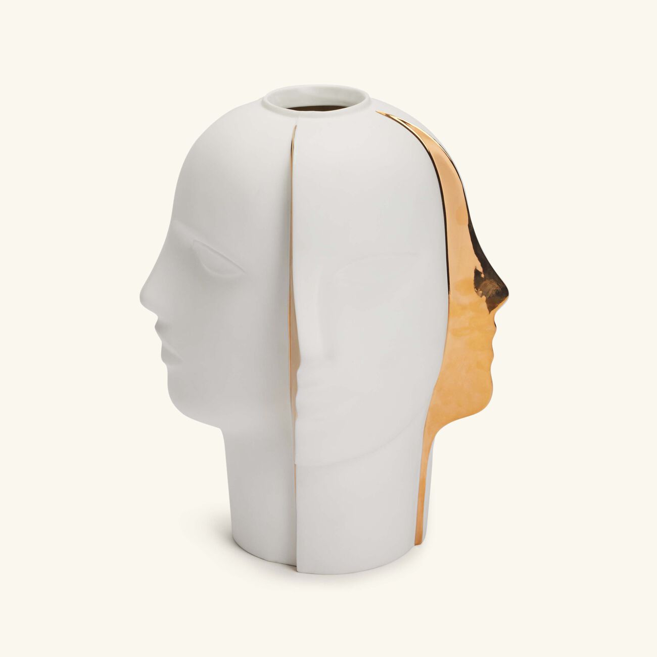 Atlas Split Vase Medium White jonathan adler atlas split vase medium white