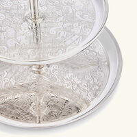 christofle jardin d eden cake stand silver plated
