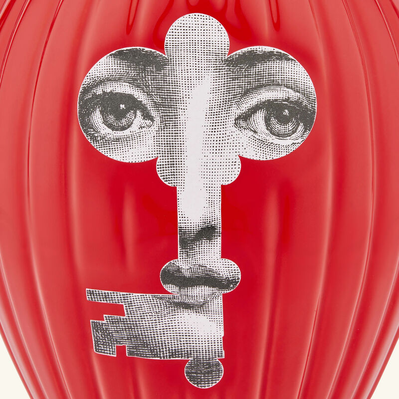 Serratura Rigato Vase Red fornasetti serratura rigato vase red