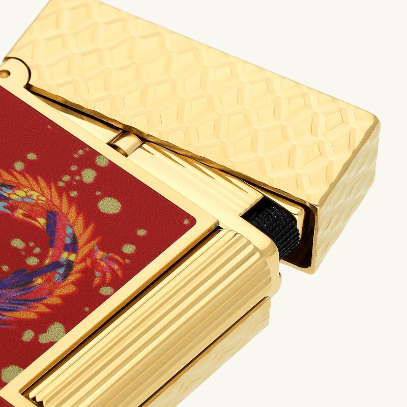 Ligne 2 Year Of The Dragon Lighter Red st dupont ligne 2 year of the dragon lighter red