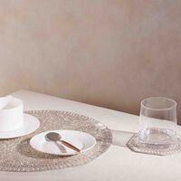 kim seybert louxor coaster silver set of 4