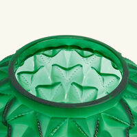 lalique languedoc vase small green