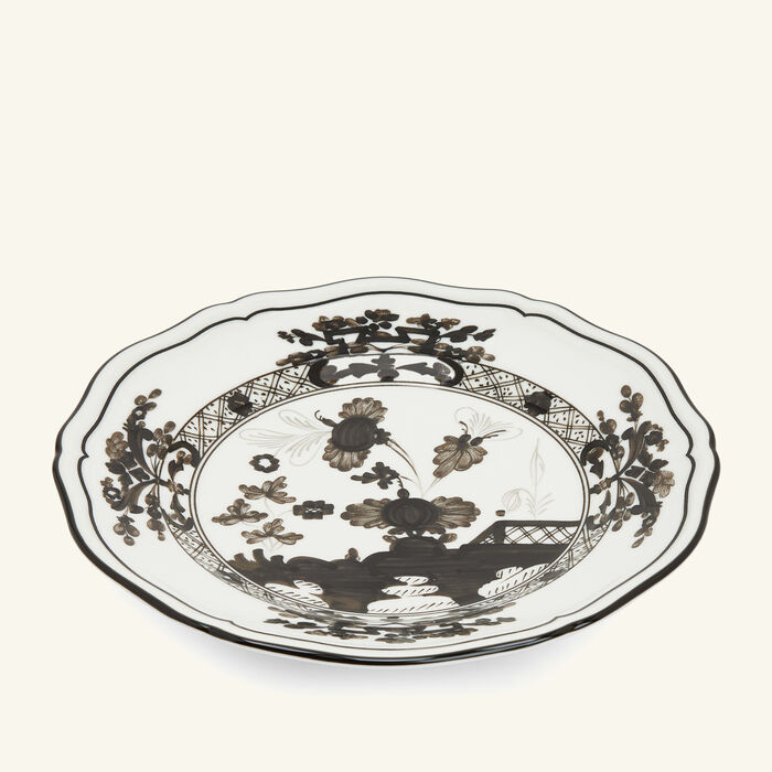 ginori 1735 oriente italiano bread plate grey