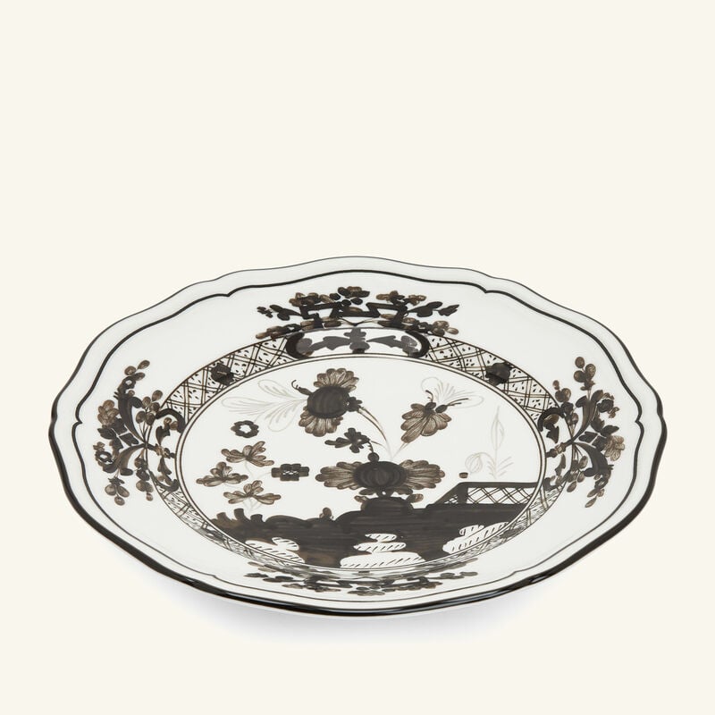 ginori 1735 oriente italiano bread plate grey