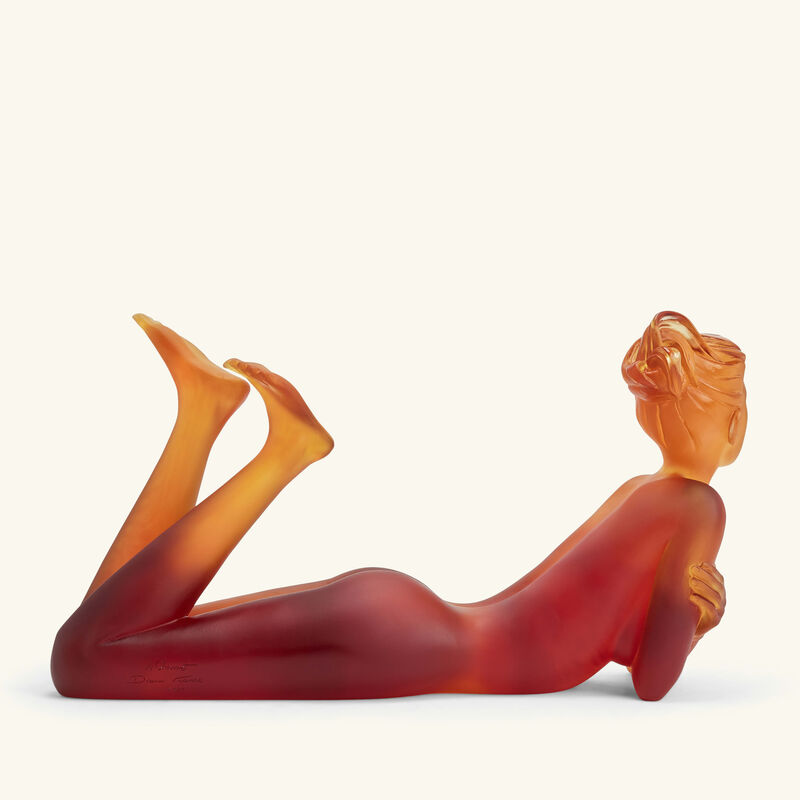 Adélie Sculpture Medium Orange daum ad lie sculpture medium orange