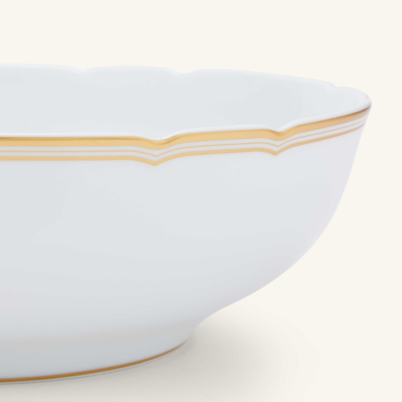 bernardaud pompadour salad bowl gold 25cm