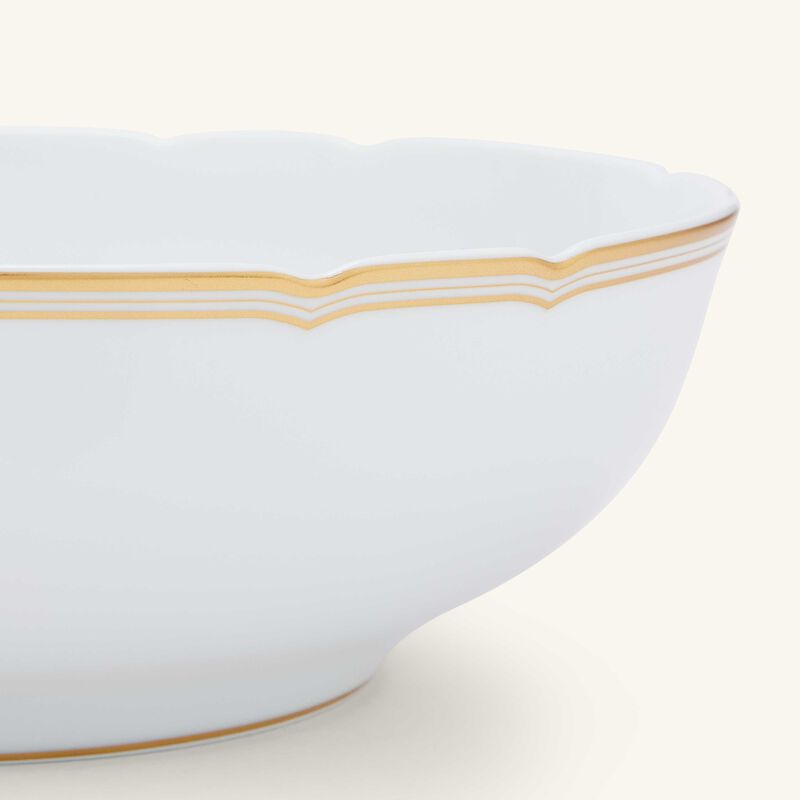 bernardaud pompadour salad bowl gold 25cm