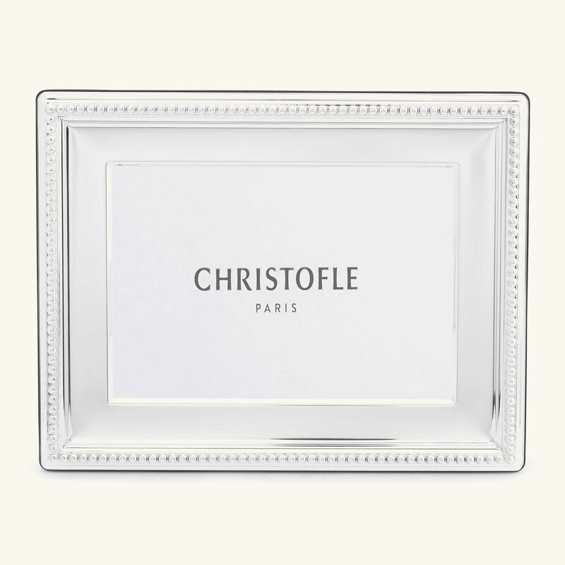 christofle perles picture frame 13x9cm silver plated