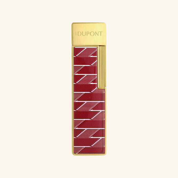 st dupont monogram 1872 lighter burgundy