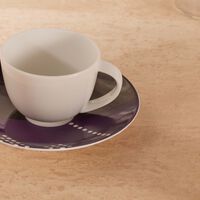bernardaud oscar coffee cup   saucer black