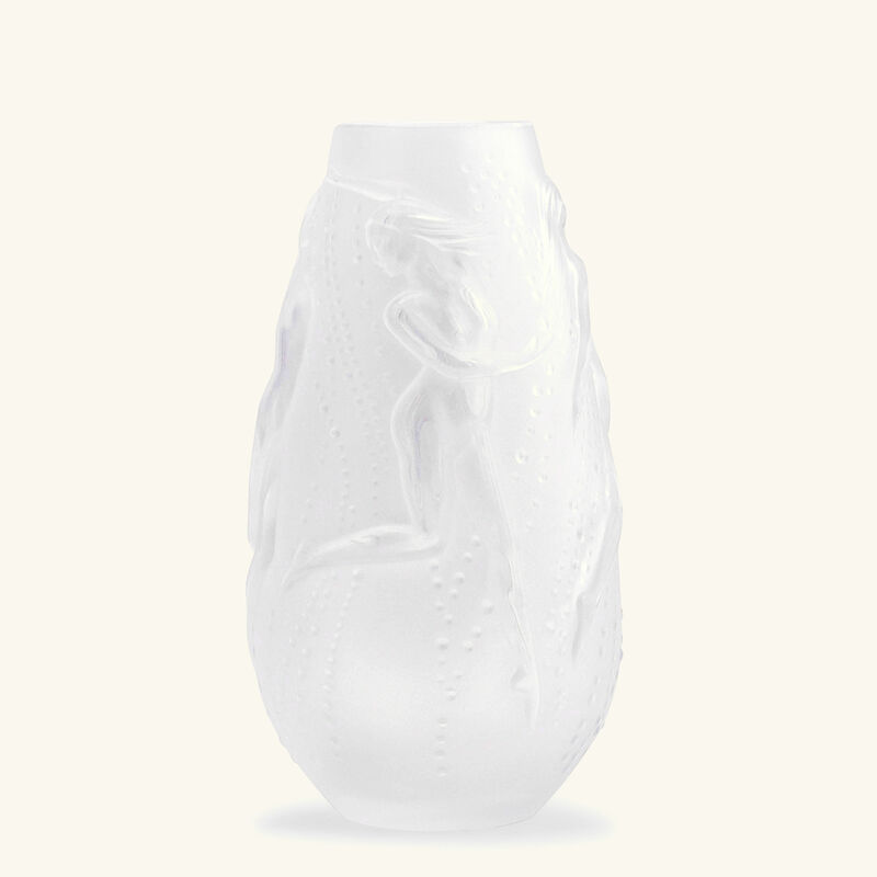 lalique nymphes vase mini clear