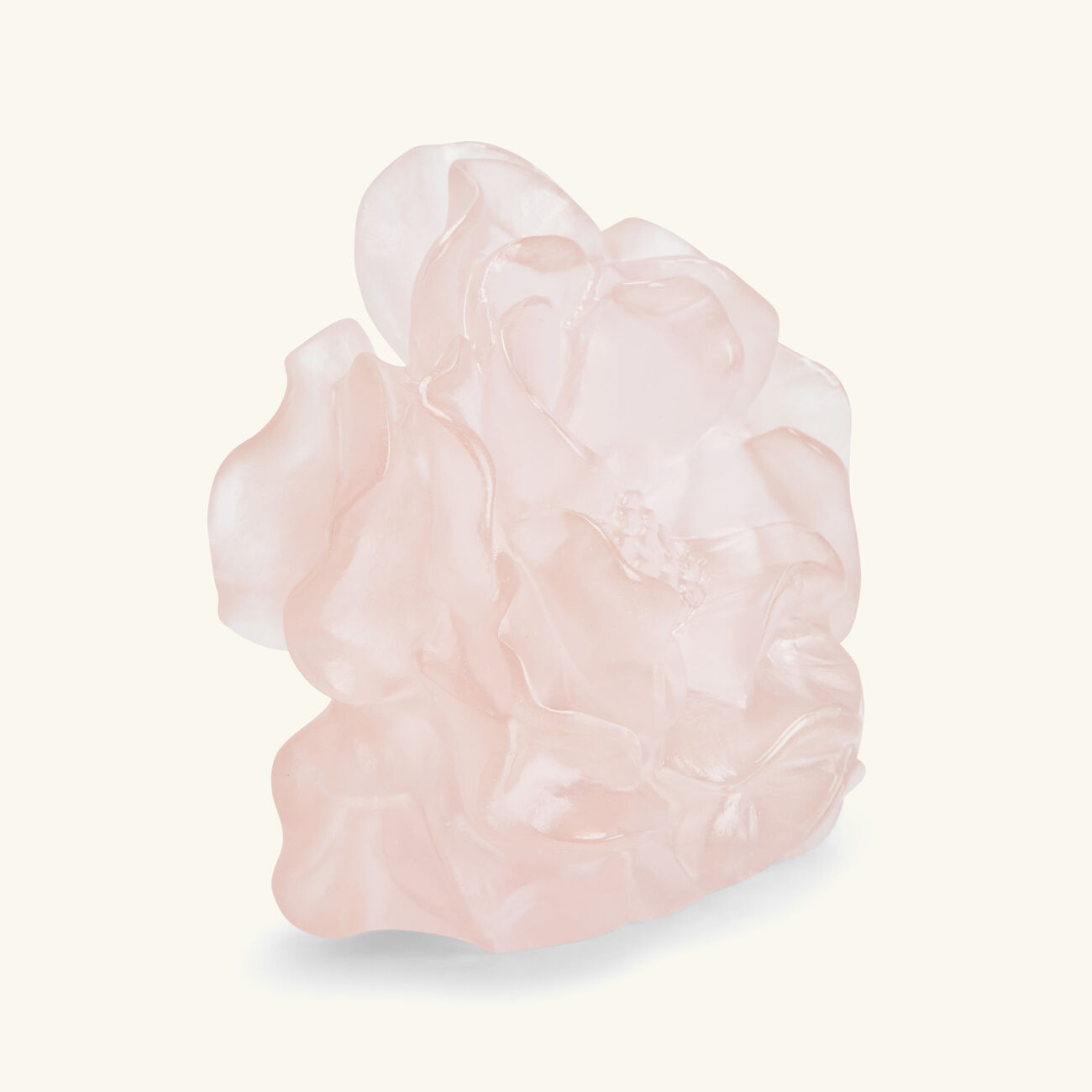daum camellia flower figurine mini pink