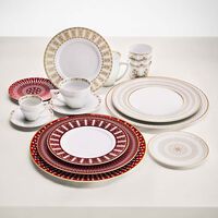 baccarat arcadia bread plate round red 16cm
