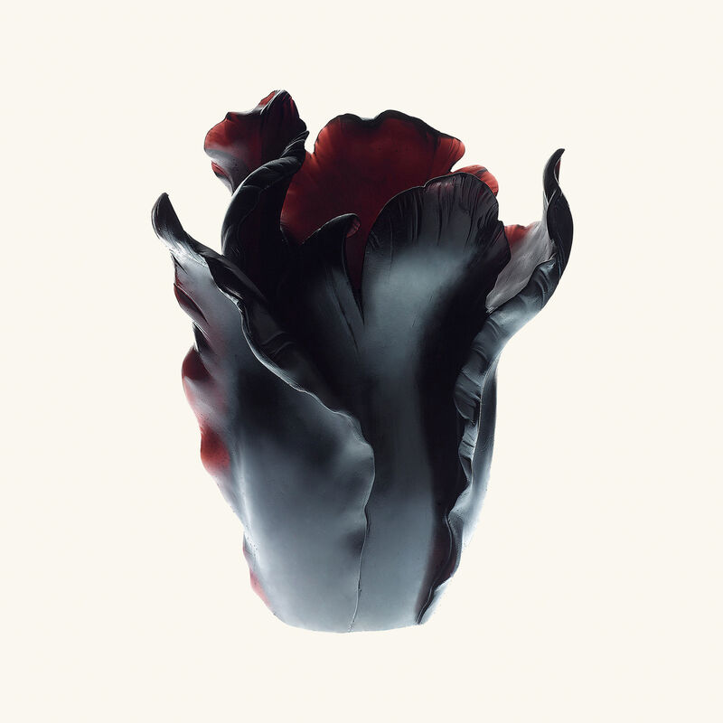Tulip Vase Medium Black daum tulip vase medium black