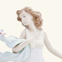 lladro summer serenade sculpture medium blue