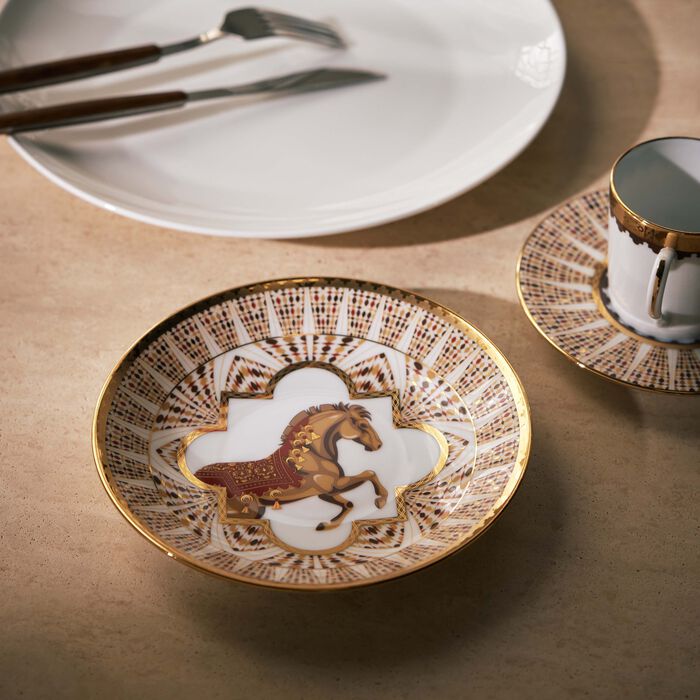 haviland cavalier royal bread butter plate round gold 16cm set of 2