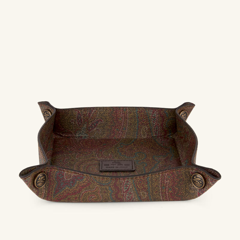 إيترو صينية أرنيكا للديكور مربعة باللون البني 15 سم