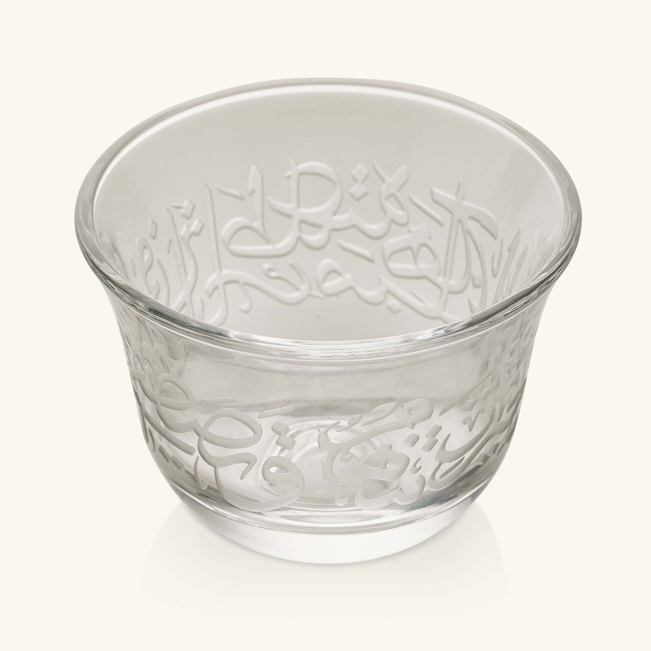 dimlaj thuluth arabic coffee cup clear set of 6