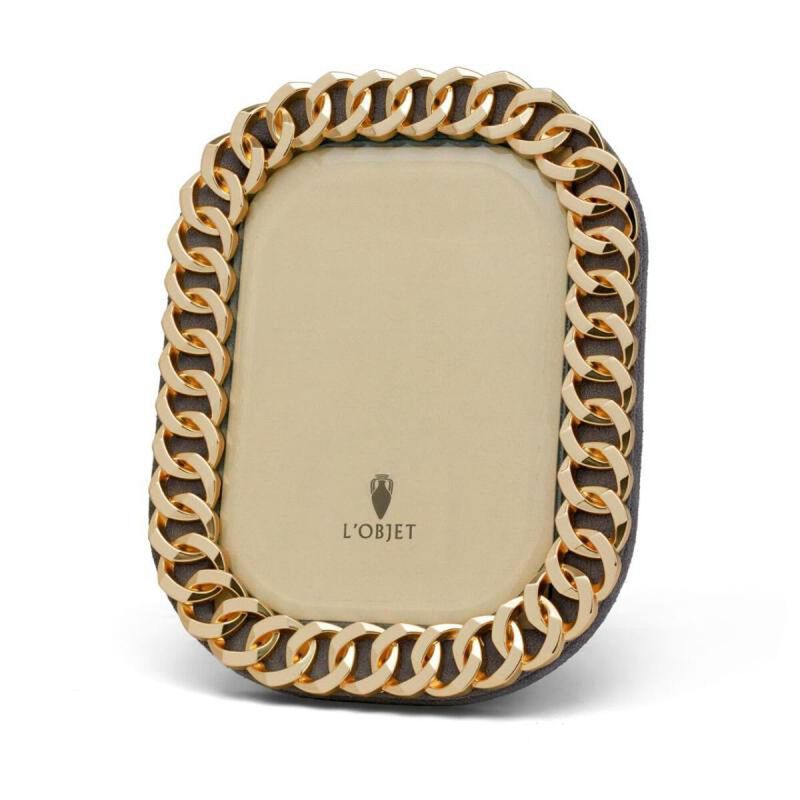 l objet cuban link picture frame gold 20x25cm