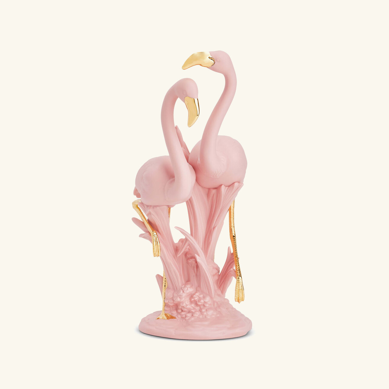 lladro the flamingos sculpture medium pink