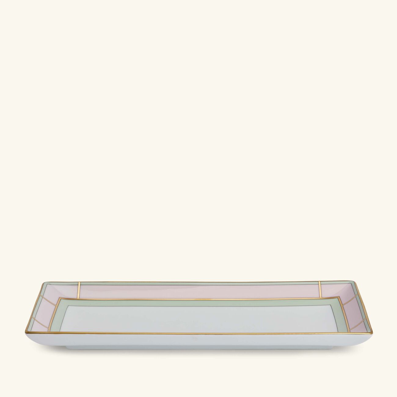 ginori 1735 diva serving platter rectangluar pink 29cm