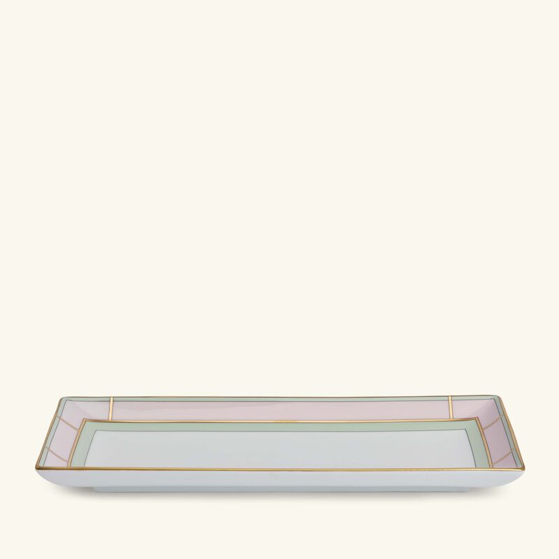 ginori 1735 diva serving platter rectangluar pink 29cm