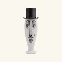fornasetti smilzo moustache vase medium white