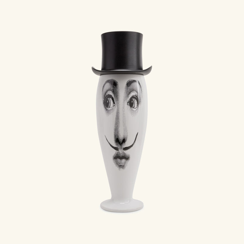 fornasetti smilzo moustache vase medium white