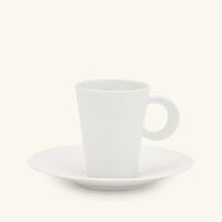 bernardaud ecume coffee cup saucer white