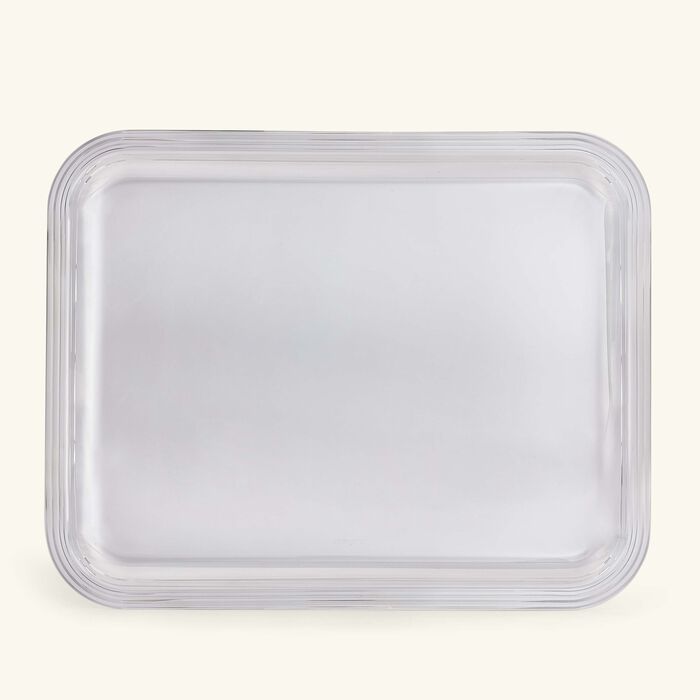 christofle albi serving tray rectangular medium silver plated
