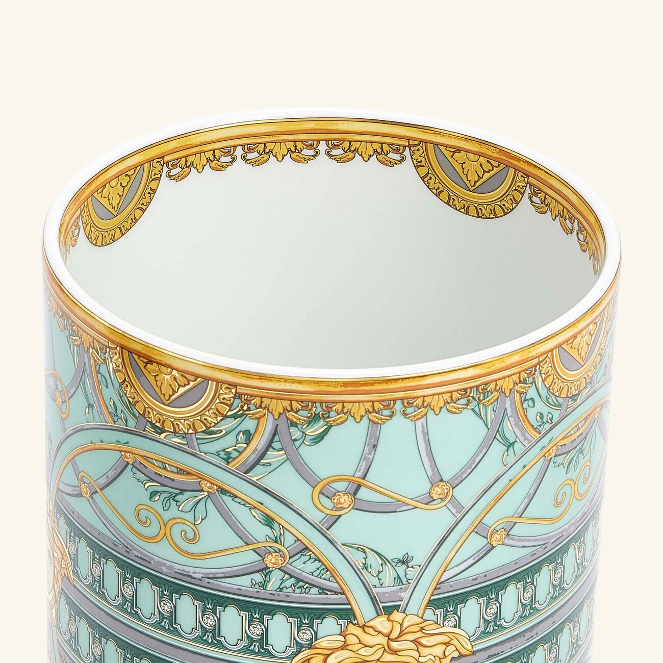 versace scala del palazzo verde vase small green